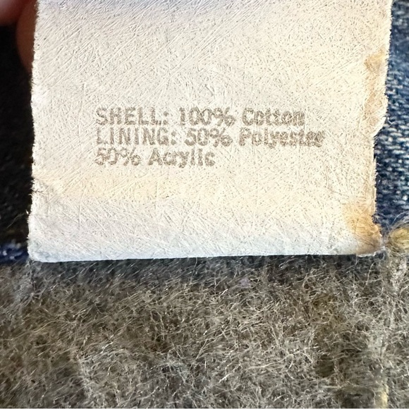 Vintage Levi’s Blanket Lined Denim Troy Trucker Jacket USA Made 71506 Size 42L - Picture 9 of 11